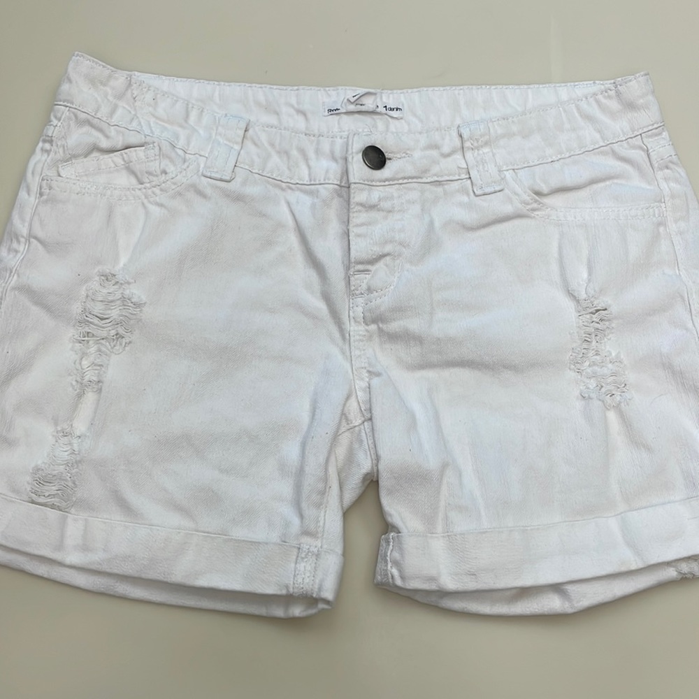 2.1 DENIM DISTRESSED SHORTS